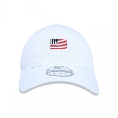 Boné Aba Curva New Era 9Twenty Bandeira Estados Unidos St Mini Flag White - Ajustável - Adulto - Foto 2