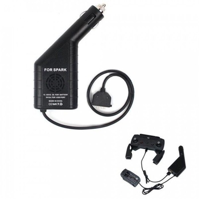 Carregador Sunnylife inteligente de Carro 2 em 1 para bateria Drone DJI Spark - Foto 2