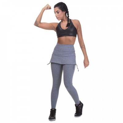 Calça Legging Miss Blessed Com Saia Sobreposta - Feminina - Foto 2