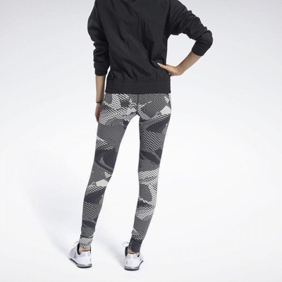 Calça Legging Reebok Lux 2.0 Geo Static - Feminina - Foto 3