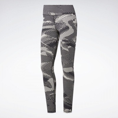 Calça Legging Reebok Lux 2.0 Geo Static - Feminina - Foto 6