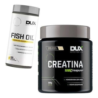 Kit Creatina Creapre Dux Nutrition - 300g + Fish Oil - 120 Cápsulas - Foto 1