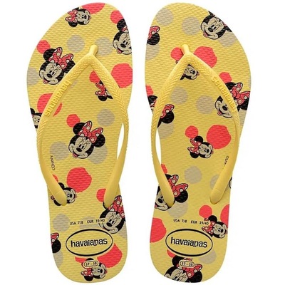 Chinelo Havaianas Slim Disney Minnie - Feminino - Foto 1