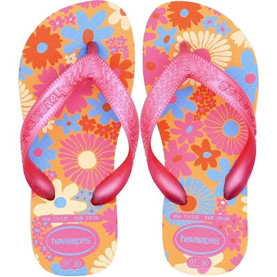 Chinelo Havaianas Kids Flores - Infantil - Foto 1