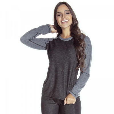 Camiseta Manga Longa Caju Brasil  Pretty - Adulto - Foto 1