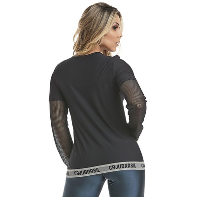 Camiseta Manga Longa Caju Brasil  Sport - Adulto - Foto 2