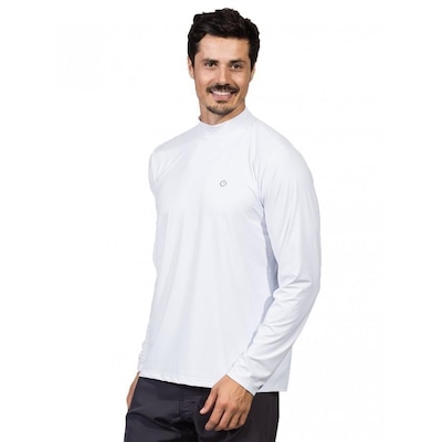 Camiseta Manga Longa Extreme UV Gola Alta Ice Proteção Solar - Masculina - Foto 2