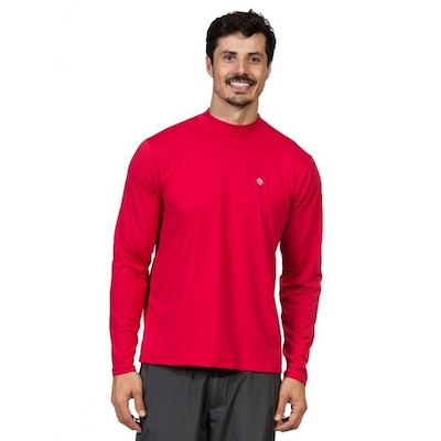 Camiseta Manga Longa Extreme UV Gola Alta Ice Proteção Solar - Masculina - Foto 1
