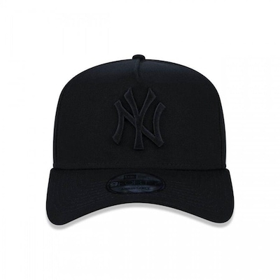 Boné Aba Curva New Era 9Forty A-Frame Ajustável MLB New York Yankees Basic - Snapback - Adulto - Foto 2