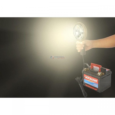 Lanterna Cilibrim Jacaré Refletor Conector Garra  Longo Alcance 12V com Grade - Foto 5