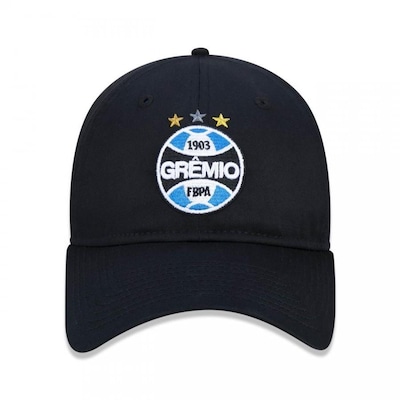 Boné Aba Curva New Era 9Twenty Grêmio Futebol - Ajustável - Strapback - Adulto - Foto 2