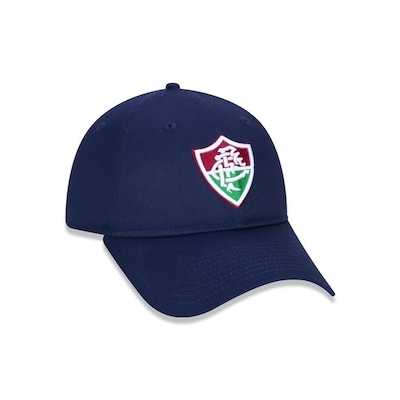 Boné Aba Curva New Era 9Twenty Fluminense Futebol Escuro - Ajustável - Strapback - Adulto - Foto 3