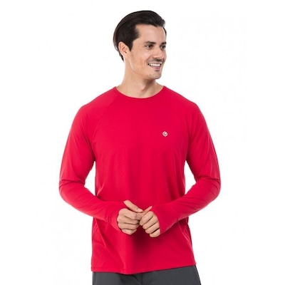 Camiseta Manga Longa Extreme UV Ice com Proteção Solar - Masculina - Foto 2