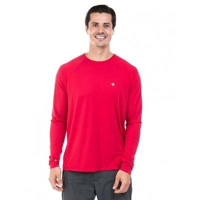 Camiseta Manga Longa Extreme UV Ice com Proteção Solar - Masculina - Foto 1