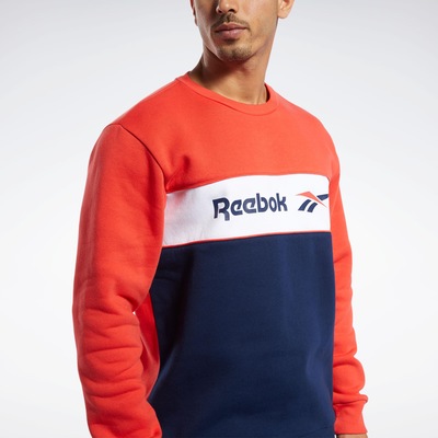 Blusão Reebok Gola Careca Classics Linear - Masculino - Foto 4