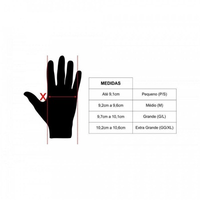 Luvas de Ciclismo Hupi Dedo Longo Biometria Full - Adulto - Foto 2