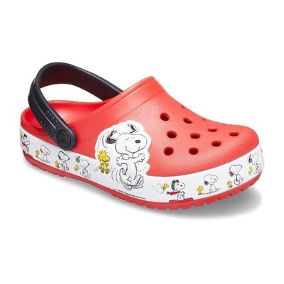 Sandália Crocs FL Snoopy Woodstock CG K - Infantil - Foto 2
