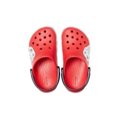 Sandália Crocs FL Snoopy Woodstock CG K - Infantil - Foto 5