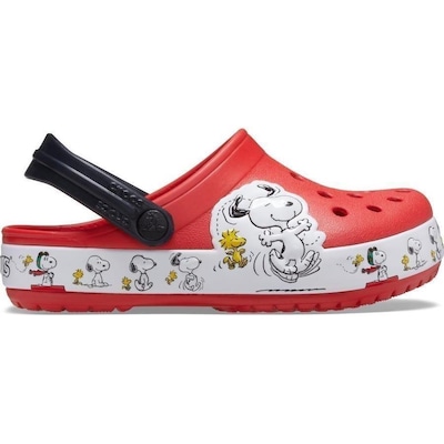 Sandália Crocs FL Snoopy Woodstock CG K - Infantil - Foto 1