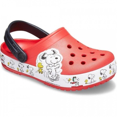 Sandália Crocs FL Snoopy Woodstock CG K - Infantil - Foto 2