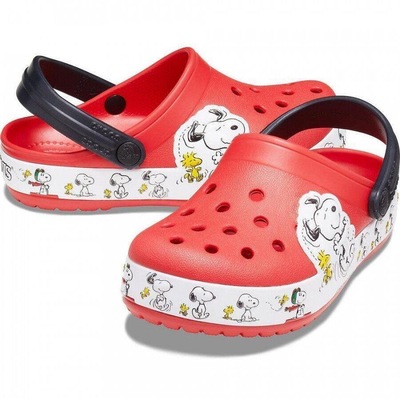 Sandália Crocs FL Snoopy Woodstock CG K - Infantil - Foto 3