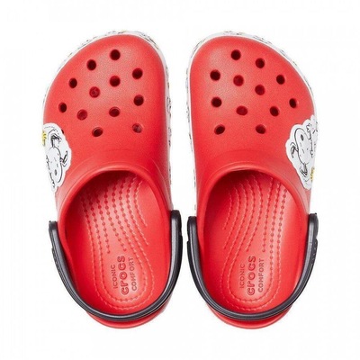 Sandália Crocs FL Snoopy Woodstock CG K - Infantil - Foto 1