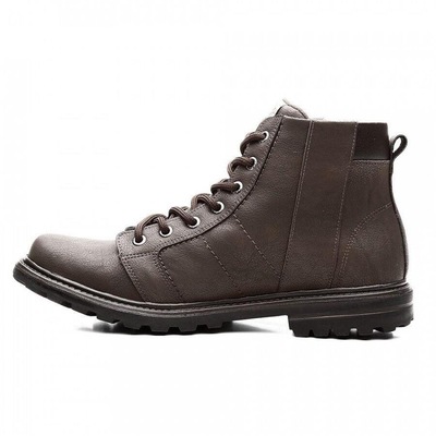 Bota Coturno Venetto Lisa com Zíper Tratorada - Masculina - Foto 4