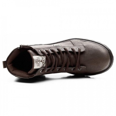 Bota Coturno Venetto Lisa com Zíper Tratorada - Masculina - Foto 5