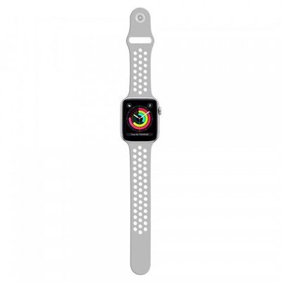 PULSEIRA SPORT APPLE WATCH 38/40 - CINZA/BRANCA WBS40GW - Foto 2