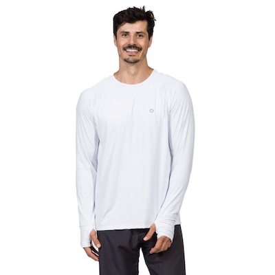 Camiseta Manga Longa Extreme UV Repelente Anti Insetos com Encaixe para Dedo - Masculina - Foto 1