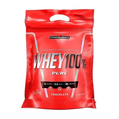 Kit Whey 100% Pure IntegralMédica Refil - Chocolate - 907g - 2 Unidades + Creatina Hardcore Reload - 300g - Foto 4
