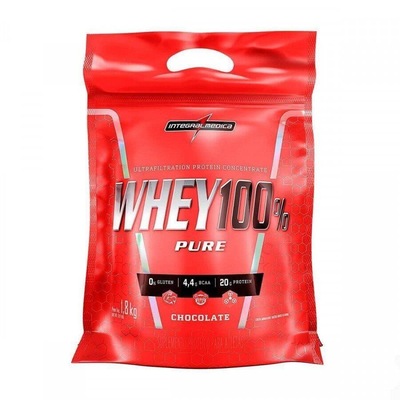 Kit Whey 100% Pure IntegralMédica Refil - Chocolate - 907g - 2 Unidades + Creatina Hardcore Reload - 300g - Foto 1