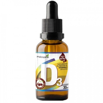 Vitamina D Melcoprol Polivitamínico em Gotas  - Frutas Vermelhas - 30ml - Foto 1