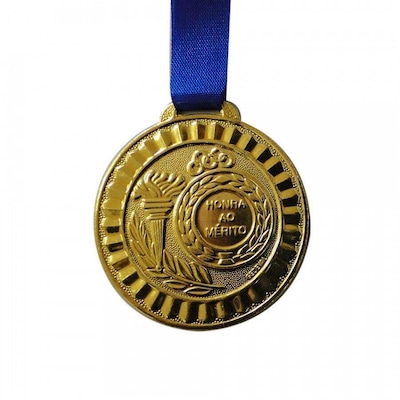 Medalha Gedeval Ouro com Fita - 45Mm - Foto 1