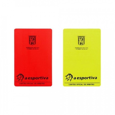 Kit de Cartões de Juíz de Futsal Lance Livre com 2 unidades - Foto 1