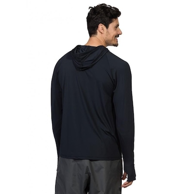 Camiseta Manga Longa com Capuz Extreme UV e Encaixe de Dedo New Dry - Masculina - Foto 2