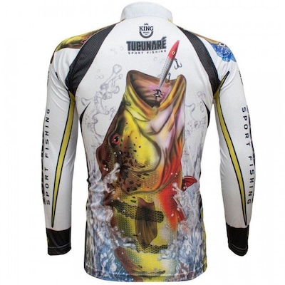 Camiseta Manga Longa de Pesca King Brasil Tucunaré - Masculina - Foto 2