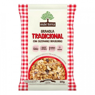 Granola Mãe Terra Tradicional com Castanhas Brasileiras - 800g - Foto 1
