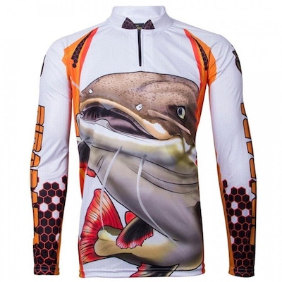 Camiseta Manga Longa de Pesca King Brasil Pirarara Sublimada - Masculina - Foto 1