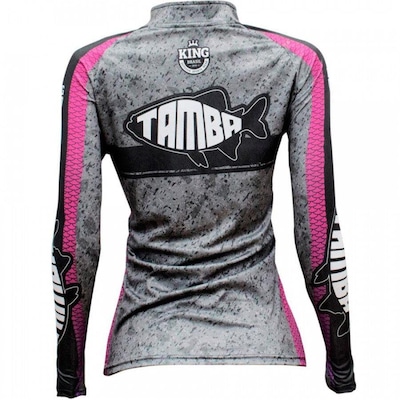 Camiseta Manga Longa de Pesca King Brasil Sublimada - Feminina - Foto 2