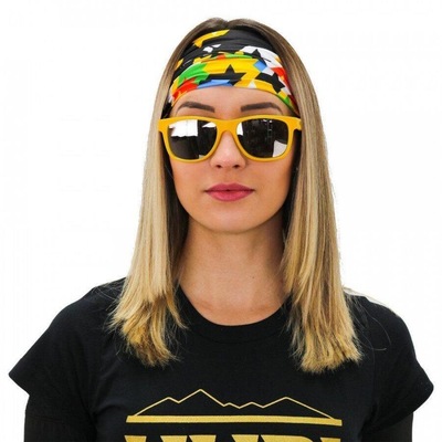 Bandana para Corrida e Ciclismo HUPI Colorful Tubular - Adulto - Foto 4