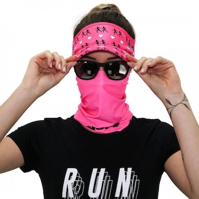Bandana  para Corrida e Ciclismo Hupi Tubular Liso - Adulto - Foto 2