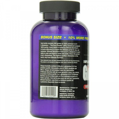 Glutapure Ultimate Nutrition - 400g - Foto 3