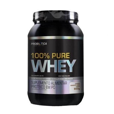 100% Pure Whey Probiótica - Iogurte com Coco - 900g - Foto 1