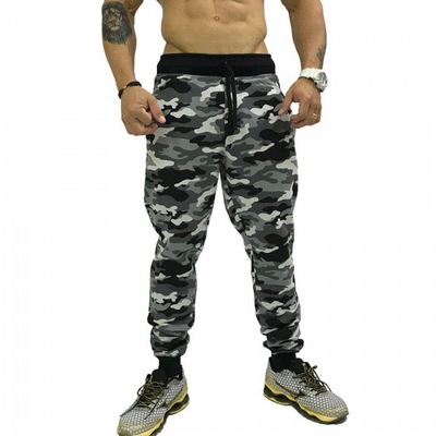Calça de Moletom Slim Jogger Alto Conceito MXD Camuflado Militar - Masculina - Foto 1