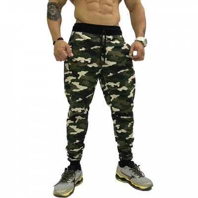 Calça de Moletom Slim Jogger Alto Conceito MXD Camuflado Militar - Masculina - Foto 1