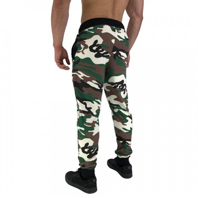 Calça de Moletom Slim Jogger Alto Conceito MXD Camuflado Militar - Masculina - Foto 2