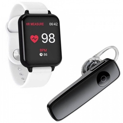Relógio Smartwatch Smart Bracelet B57 Hero Band 3 - Unissex + Fone de Ouvido Bluetooth Headset - Foto 1