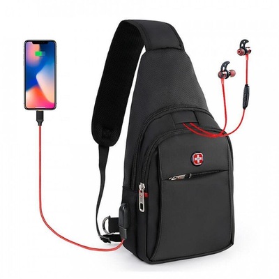 Mochila Crossgear Transversal AntiFurto Saída USB - Foto 5