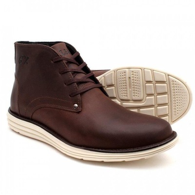 Kit Bota Delmont Casual Couro + Cinto + Meia Dia a Dia - Masculina - Foto 3